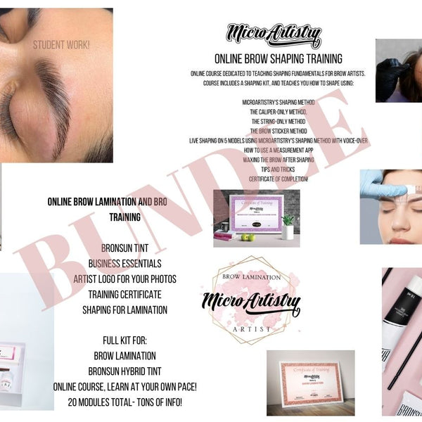 MicroArtistry Course BUNDLE- Brow Lamination + Brow Mapping