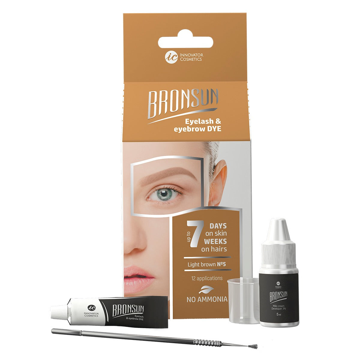 Bronsun Eyelash and Eyebrow TINT KIT 7ml + 5ml developer