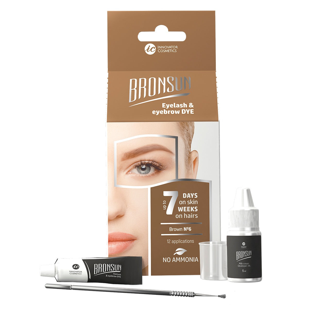 Bronsun Eyelash and Eyebrow TINT KIT 7ml + 5ml developer