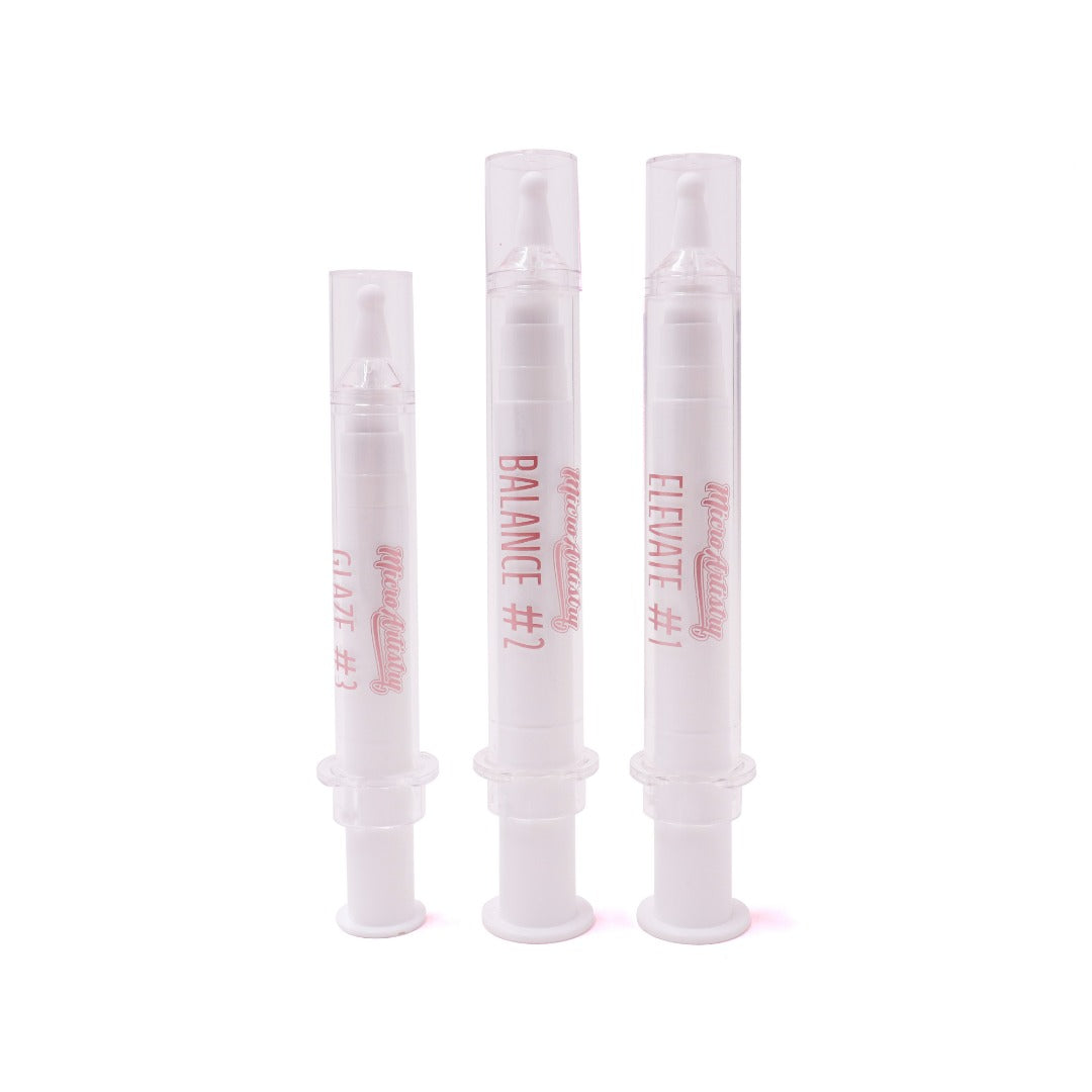 ELEVATE, BALANCE & GLAZE Backbar Trio ((20 ML LARGE)) + Aftercare