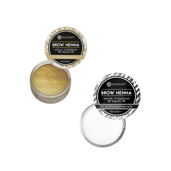Mayamy White/Gold/PINK Eyebrow Paste