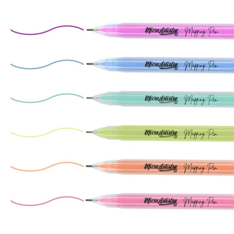MicroArtistry Rainbow Mapping Pen 6-pack