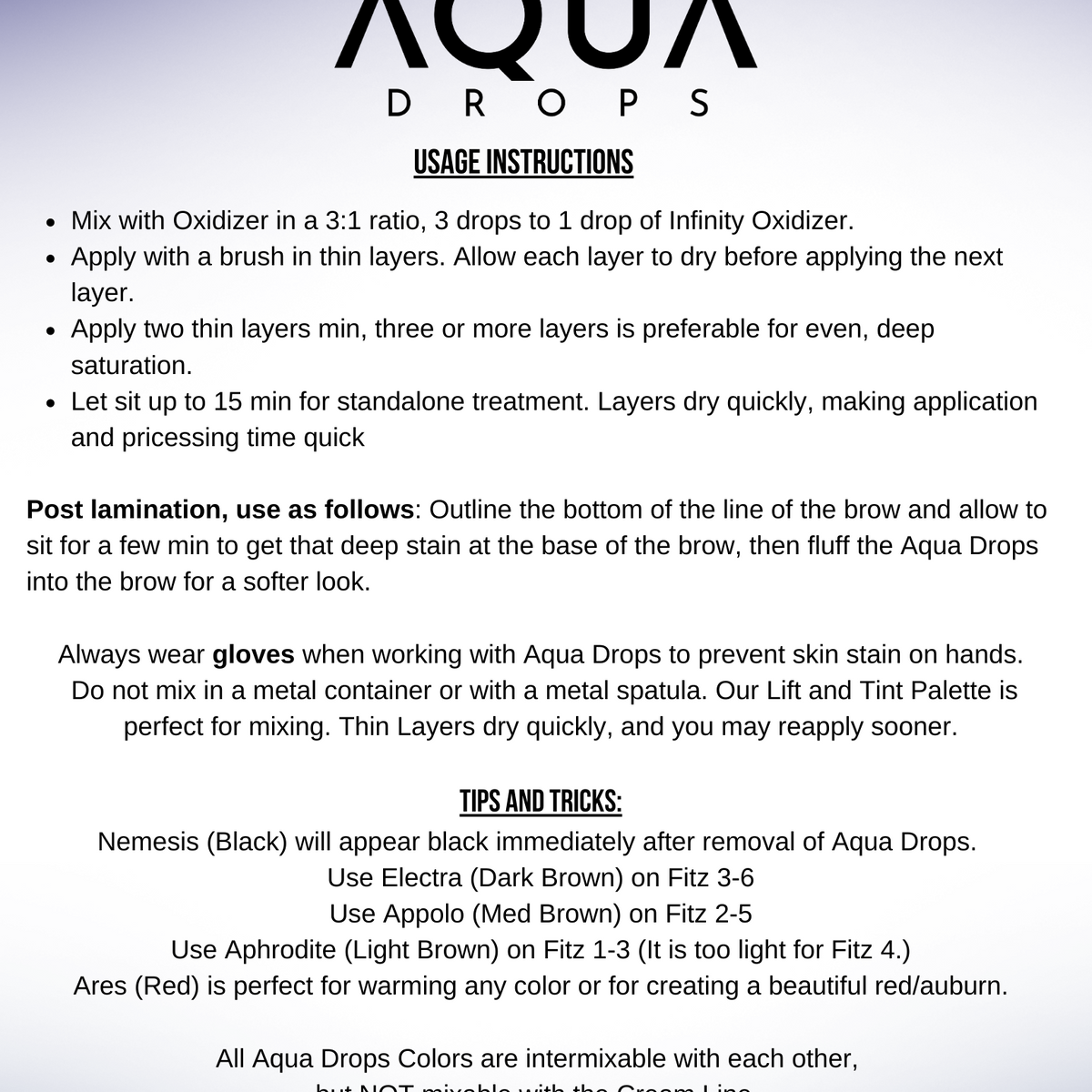 Aqua Drops Instructions Download