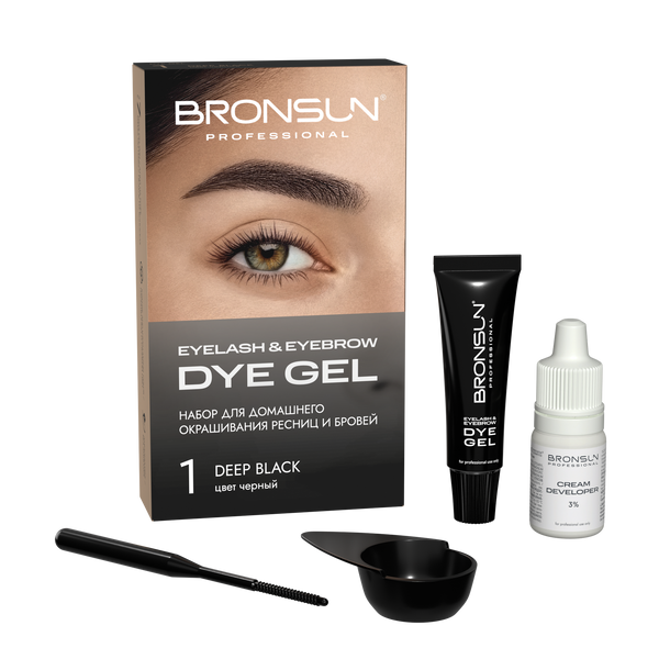 Bronsun Eyelash and Eyebrow TINT KIT 7ml + 5ml developer