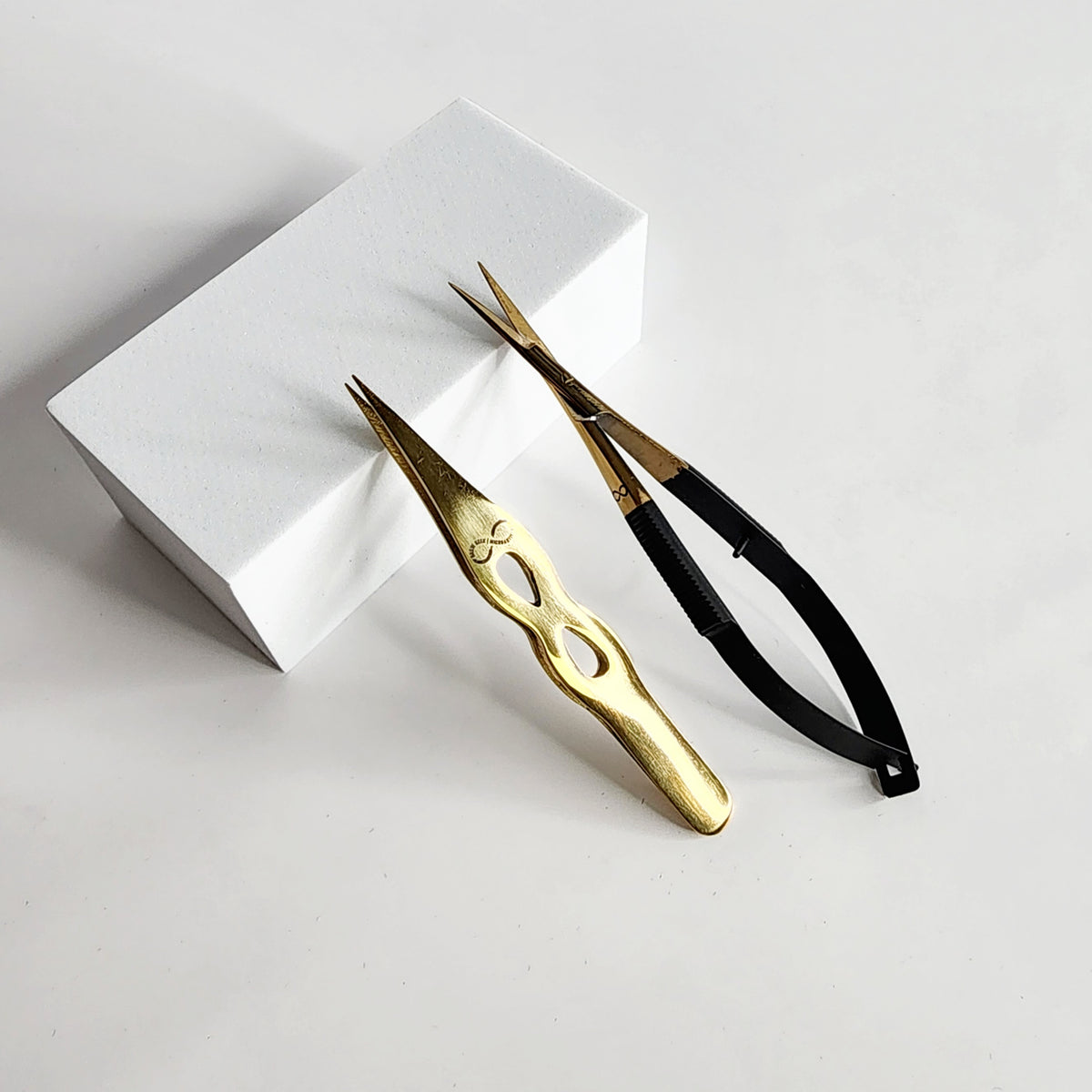 Infinity Hybrid Gold Tweezer and Spring Scissors