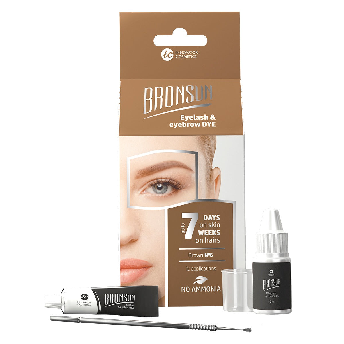 Lash Tint Dye Kit Lasting 6 Weeks for Professional Eyebrow or Lash Tinting, Size: 1 Set Eyebrow Dye Kit, Brown